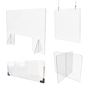 SNEEZE GUARD Acrylic Plexiglass Nail Table Desk Checkout Shield 24h X 32w X 1/8 